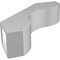 Ekena Millwork 5-in. W x 18-in. D x 18-in. H Stanfield Architectural Grade PVC Knee Brace BRCP05X18X18STA - alternate 4